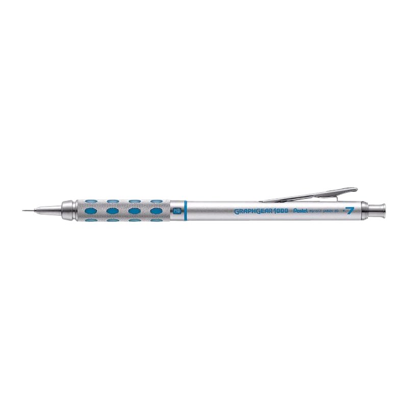 Pentel Graphgear 1000 vulpotlood, 0,9 mm, zilver/geel