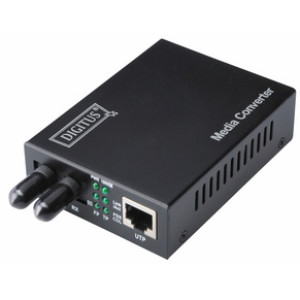 DIGITUS Gigabit mediaconverter, RJ45/ST, multimode, 0,5 km