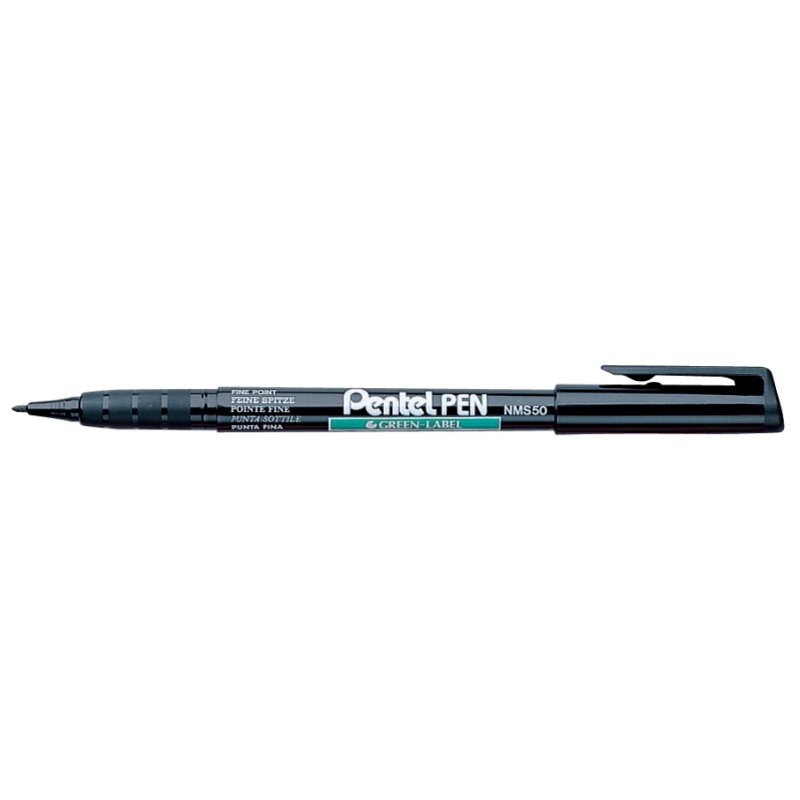 Pentel marqueur permanent GREEN-LABEL, bleu, 0,9 mm
