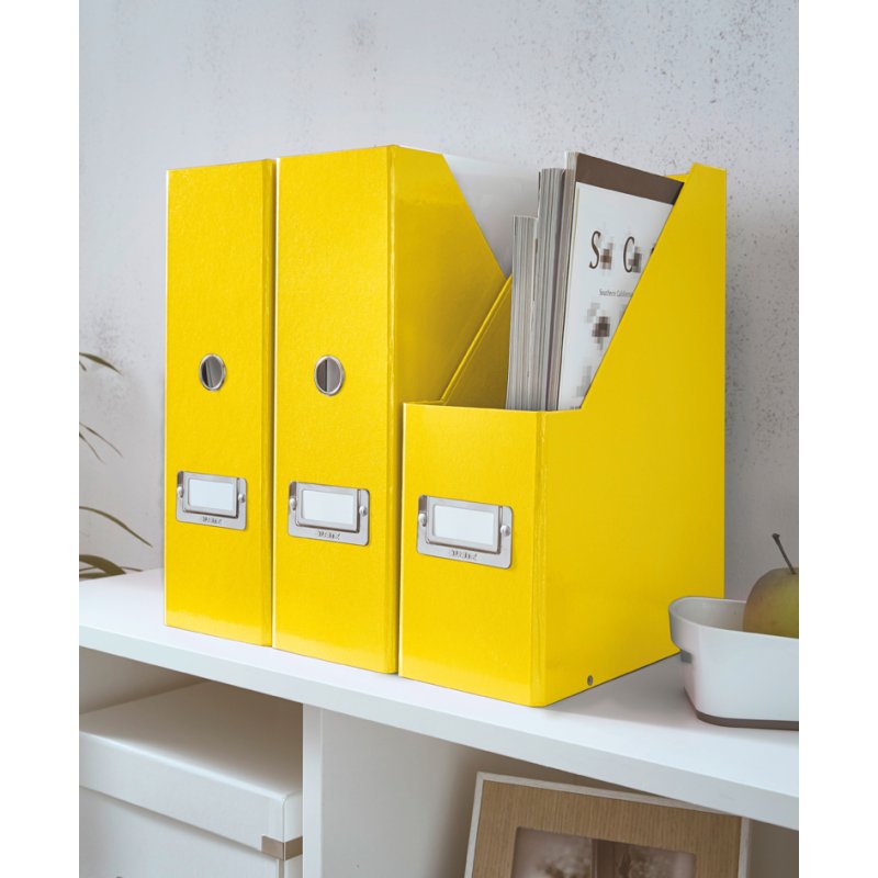 LEITZ classeur vertical Click & Store WOW, A4, blanc, carton ondulé