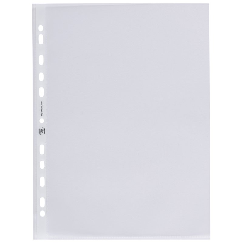 Oxford pochettes perforées Premium, A4, PP transparent 0,12 mm, 100 pièces