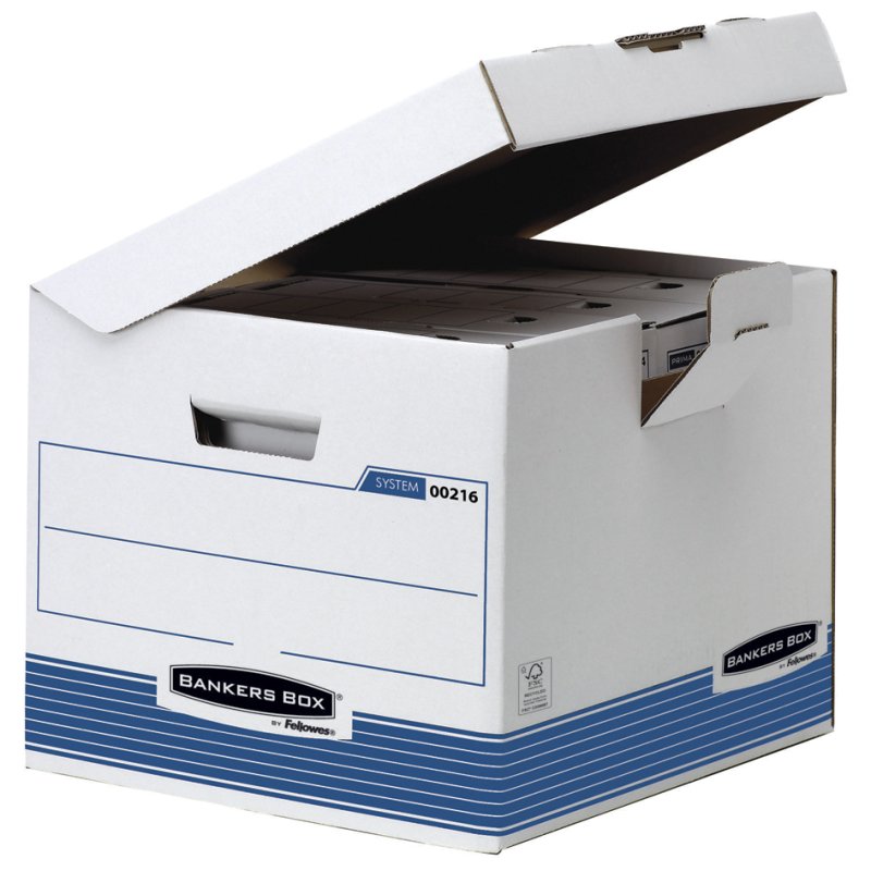 Fellowes archiefbox PRIMA, blauw, A4 formaat, 100% gerecycled karton