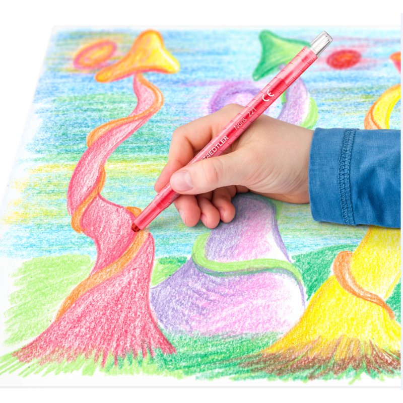 STAEDTLER crayons de couleur lavables Noris, rotatif, 12 pièces, assorties