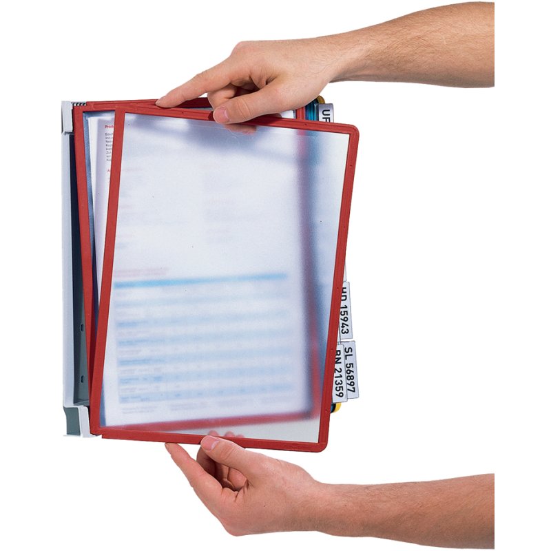 DURABLE wall display system VARIO wall 10, assorted colours, complete set, A4, 10 display panels