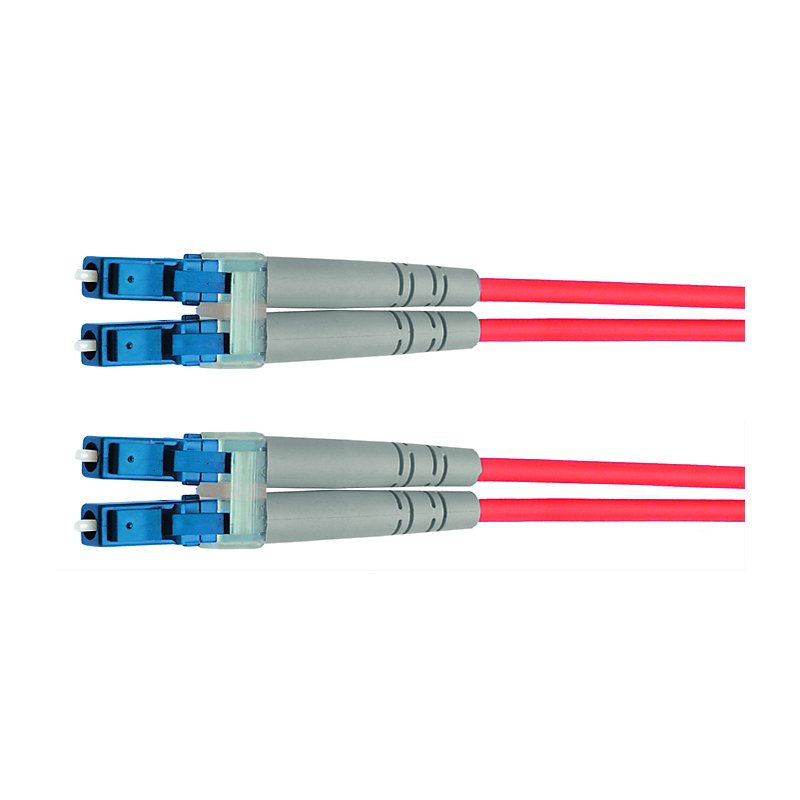 TELEGÄRTNER câble de brassage fibre optique LC-LC duplex, OM3, 2 m