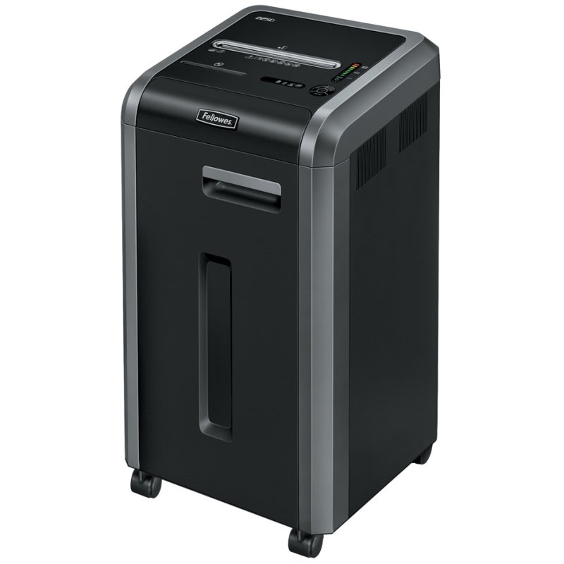Fellowes papiervernietiger Powershred 225Ci, partikelsnit 3,9×38 mm, 22 vel, zwart/zilver