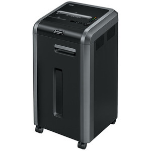 Fellowes papiervernietiger Powershred 225Ci, partikelsnit 3,9×38 mm, 22 vel, zwart/zilver