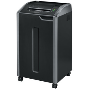Fellowes papiervernietiger Powershred 425i, 38-40 vel, 121 liter opvang, zwart/zilver