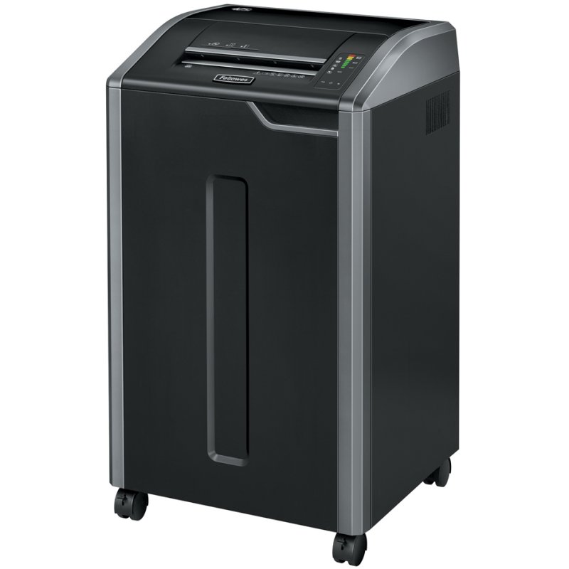 Fellowes papiervernietiger Powershred 425i, 38-40 vel, 121 liter opvang, zwart/zilver