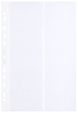 Oxford visitekaartmappen A4, PP 0,09 mm, glashelder, 10 stuks