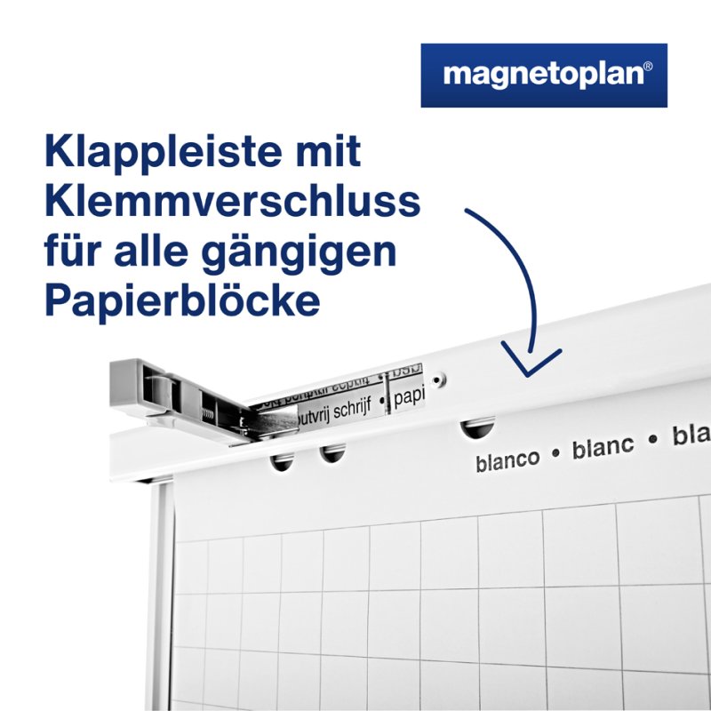 magnetoplan magnetisch whiteboard Junior SP, 680×1045 mm, klappbaar driepootstatief