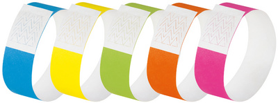 Sigel polsbandjes Super Soft, scheurbestendig, neonroze, 120 stuks