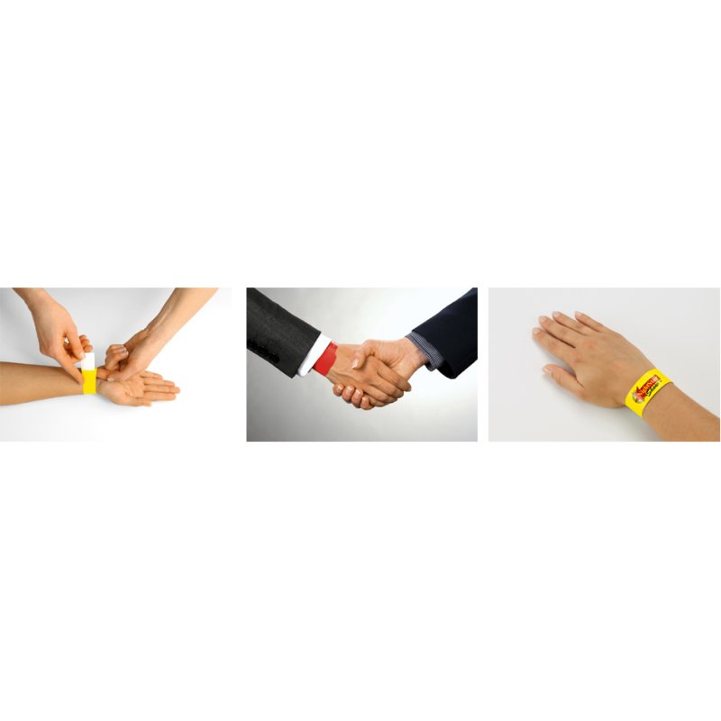 Sigel bracelets d'événement Super Soft, résistant aux déchirures, noir, 120 pièces