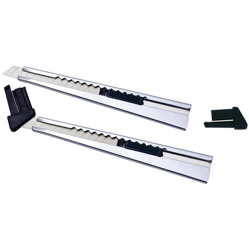 WEDO metaalsnijder, 9 mm mesje, met clip, diverse kleuren