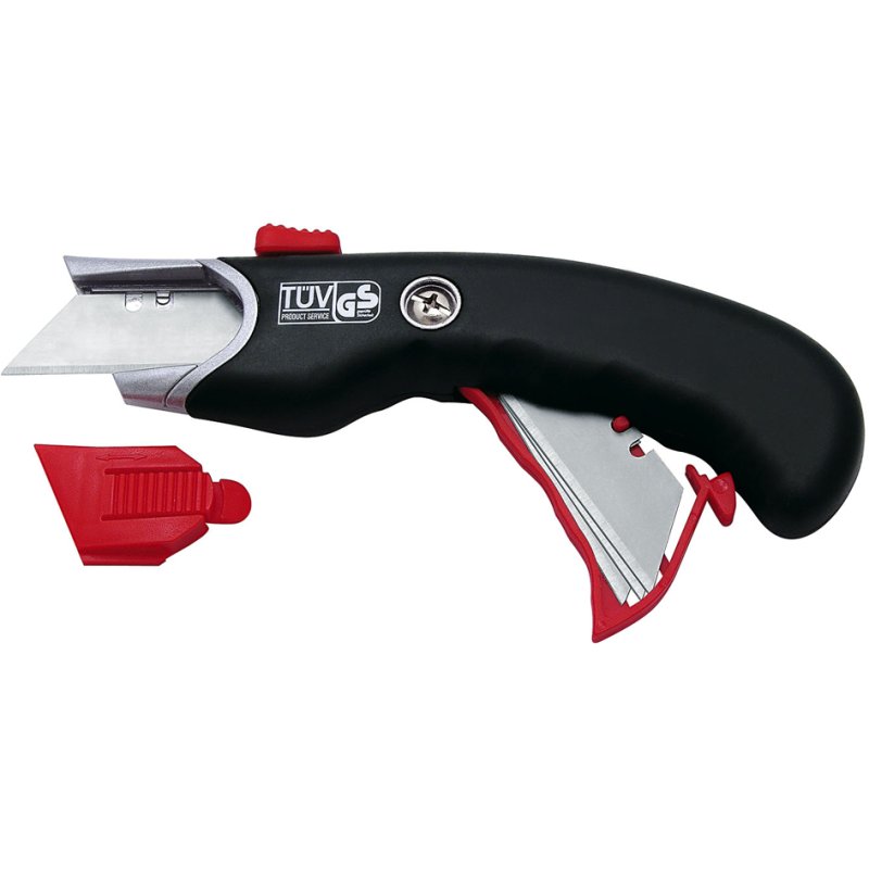 WEDO Safety-Cutter Premium, lame 19 mm, noir/rouge