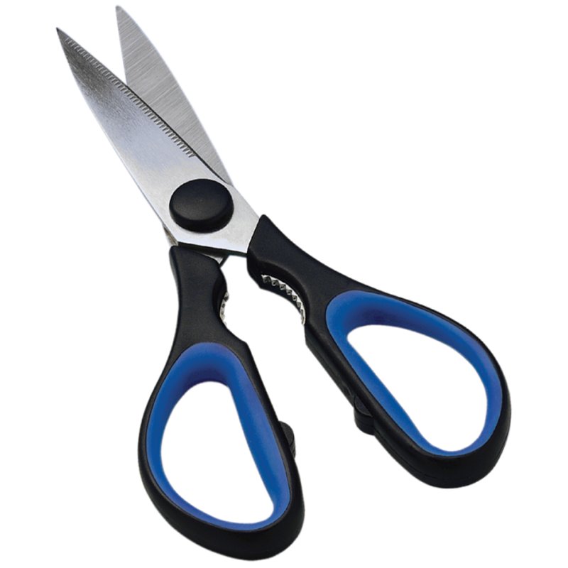 WEDO ciseaux multifonctionnels Soft-Cut, pointu, bleu/noir, 210 mm