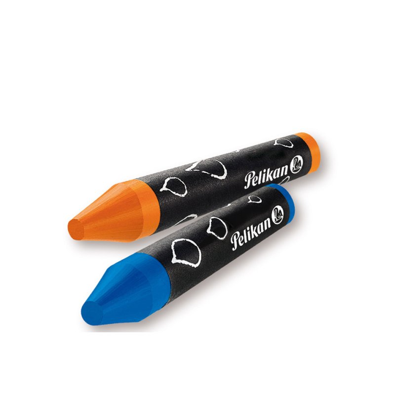 Pelikan waskrijtjes 666/8WL, rond, wasseremulgeerbaar, 8 stuks