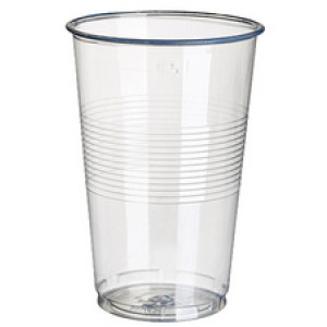 STARPAK kunststof drinkbekers, transparant, 0,4 liter, 50 stuks