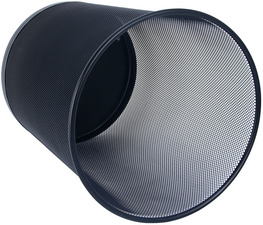 WEDO prullenbak Office, metaaldraad, 18 liter, zwart