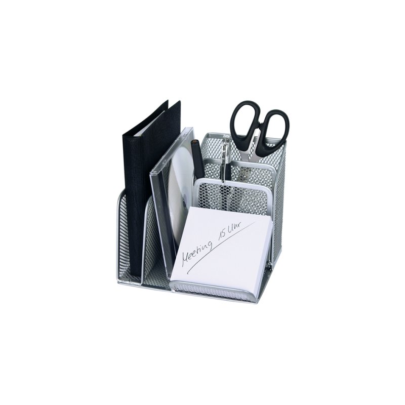 WEDO Pupitre de Bureau Office, 4 compartiments, métal, noir