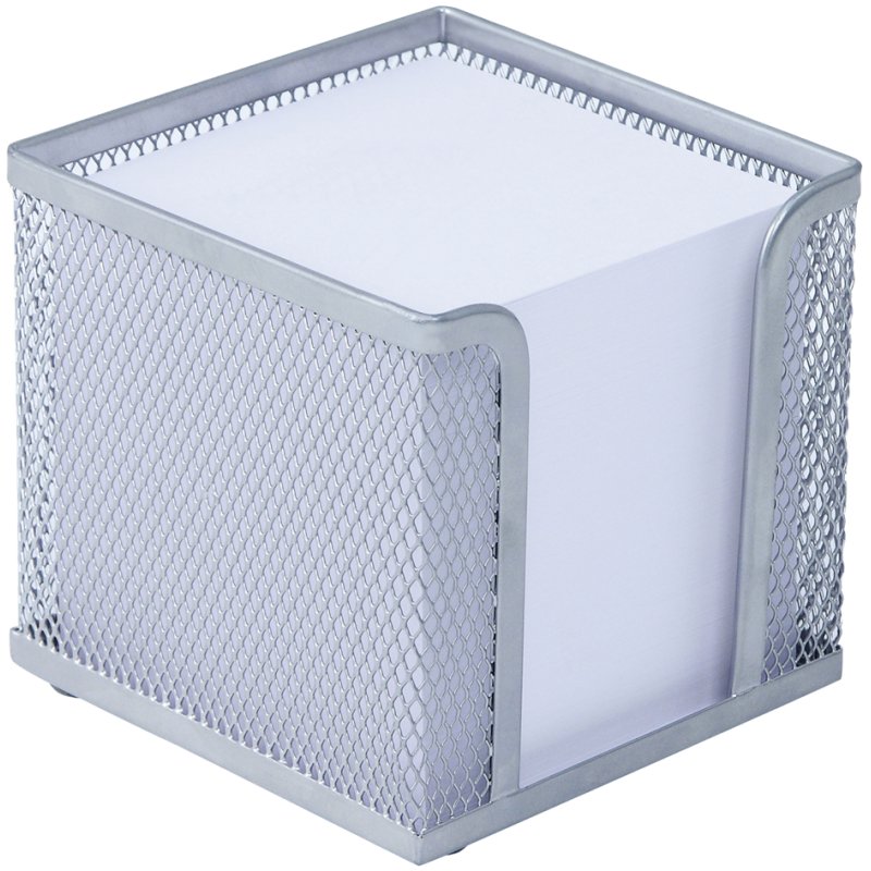 WEDO boîte à mémos Office, fil métallique, argent, 700 feuilles papier blanc