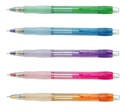 PILOT vulpotlood SUPER GRIP NEON, 0,5 mm, neon gekleurd assortiment, 12 stuks