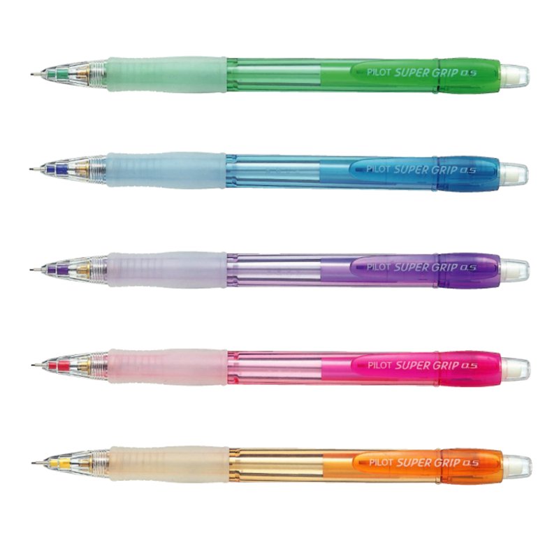 PILOT porte-mine Super Grip Neon, 0,7 mm, rose, 12 pièces