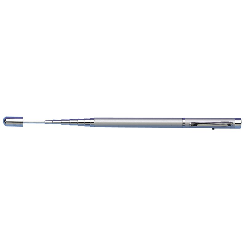 WEDO telescopische laserpointer, 50 m bereik, zilver, uittrekbaar tot 490 mm