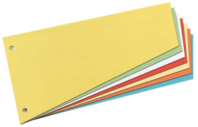 herlitz trapeziumvormige scheidingsstroken, manila-karton, blauw, 100 stuks