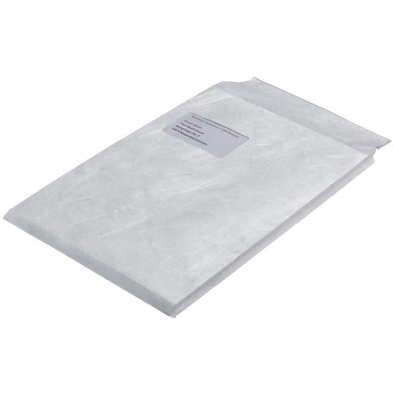 Tyvek verzendtassen C4, met venster, vouwbodem, 70 g/m², 100 stuks