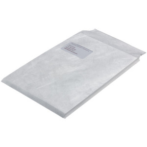 Tyvek verzendtassen C4, met venster, vouwbodem, 70 g/m², 100 stuks