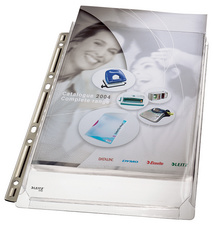 LEITZ Maxi insteekhoes A4, PVC genarreld, 0,17 mm, 3 stuks