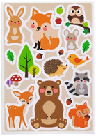HERMA stickervel Egel, zelfklevend papier, 3 vel à 16 stickers