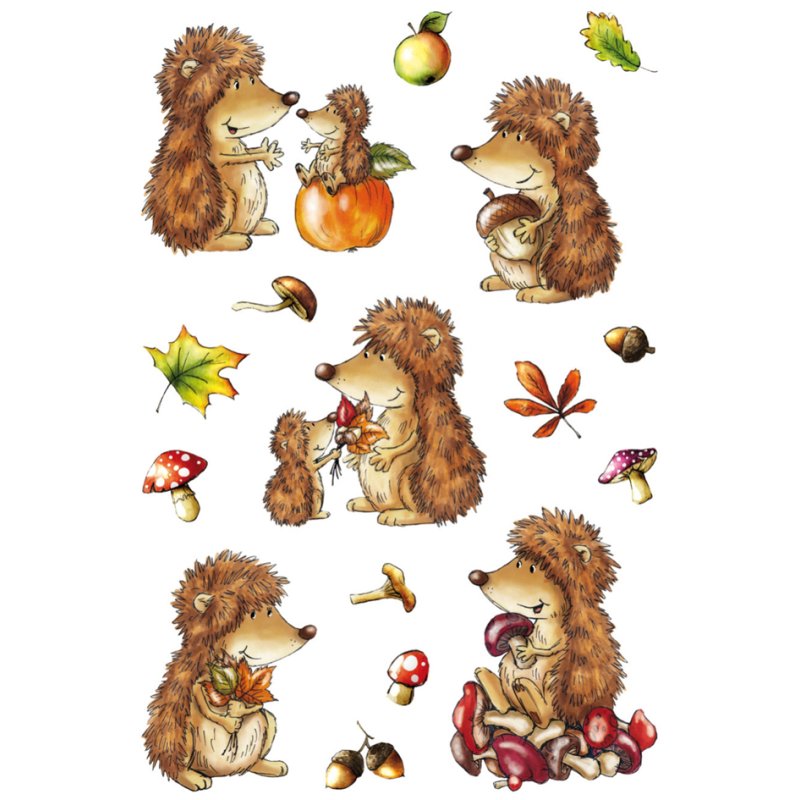HERMA stickers de décoration Petit écureuil, autocollants, 3 feuilles de 13 pièces