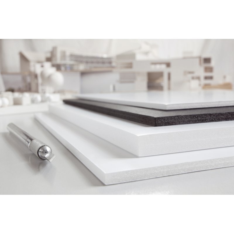 transotype plaque de mousse, format A3, blanc, 5 mm