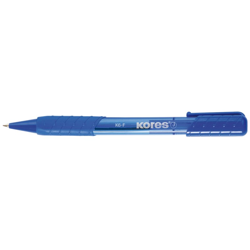 Kores K-PEN K6 stylos à bille jetables, rouge, forme triangulaire