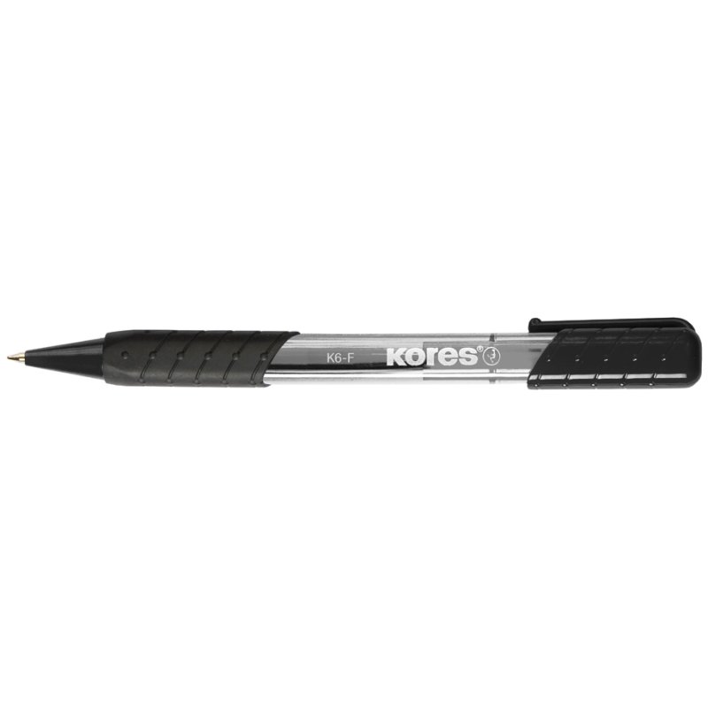 Kores K-PEN K6 stylos à bille jetables, rouge, forme triangulaire