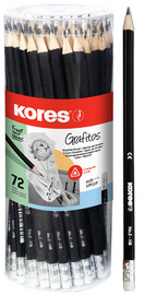 Kores potlood GRAFITOS, HB, zeskantig, 72 stuks