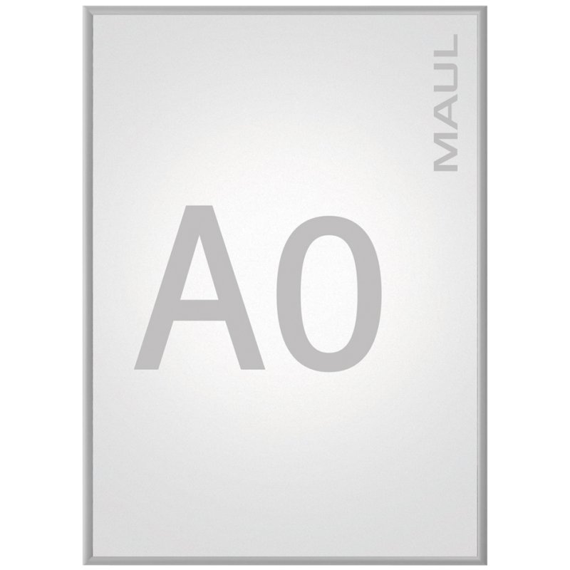 MAUL cadre pour affiche standard DIN A0, aluminium anodisé argent, 885×1233 mm