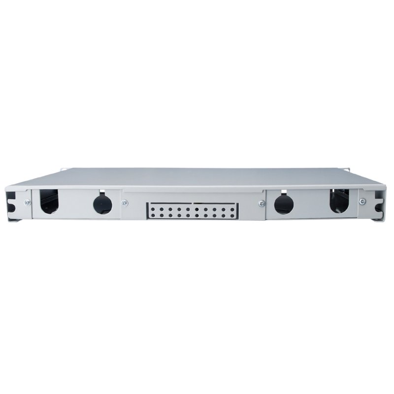 DIGITUS panneau de brassage fibre optique, extractible, 19 pouces, 1U, gris clair