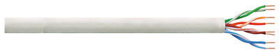 LogiLink Professional installatiekabel, categorie 6, U/UTP, 100 meter, lichtgrijs