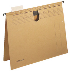 Leitz alfa pendikvouwers A4, natronkarton, 25 stuks