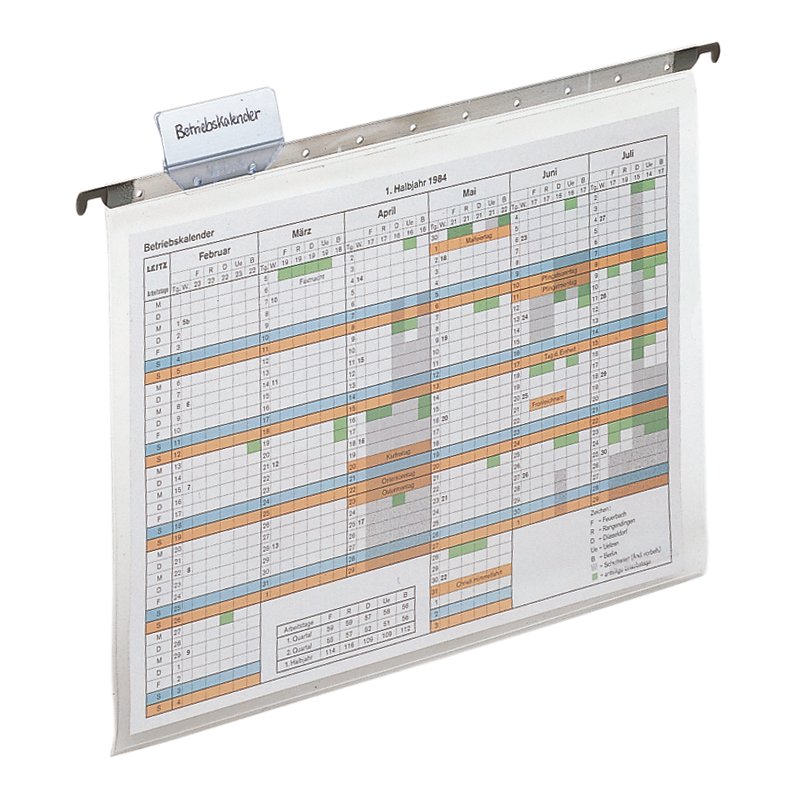 LEITZ ALPHA documenttas, A4, transparant, 25 stuks
