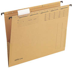 Leitz Alpha hangmappen A4, natronkarton, met tabbladen, 25 stuks
