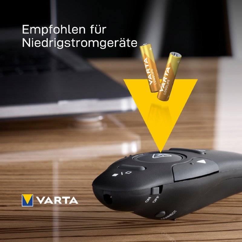 VARTA Piles alcalines AA Mignon LR6, 1,5V, 8 pièces