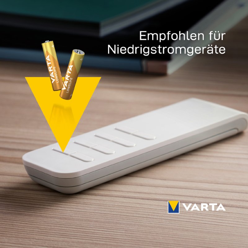 VARTA Piles alcalines AA Mignon LR6, 1,5V, 8 pièces