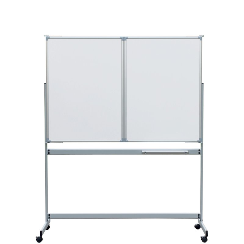MAUL tableau blanc mobile pliant MAULpro, magnétique, effaçable, 1500×1000 mm