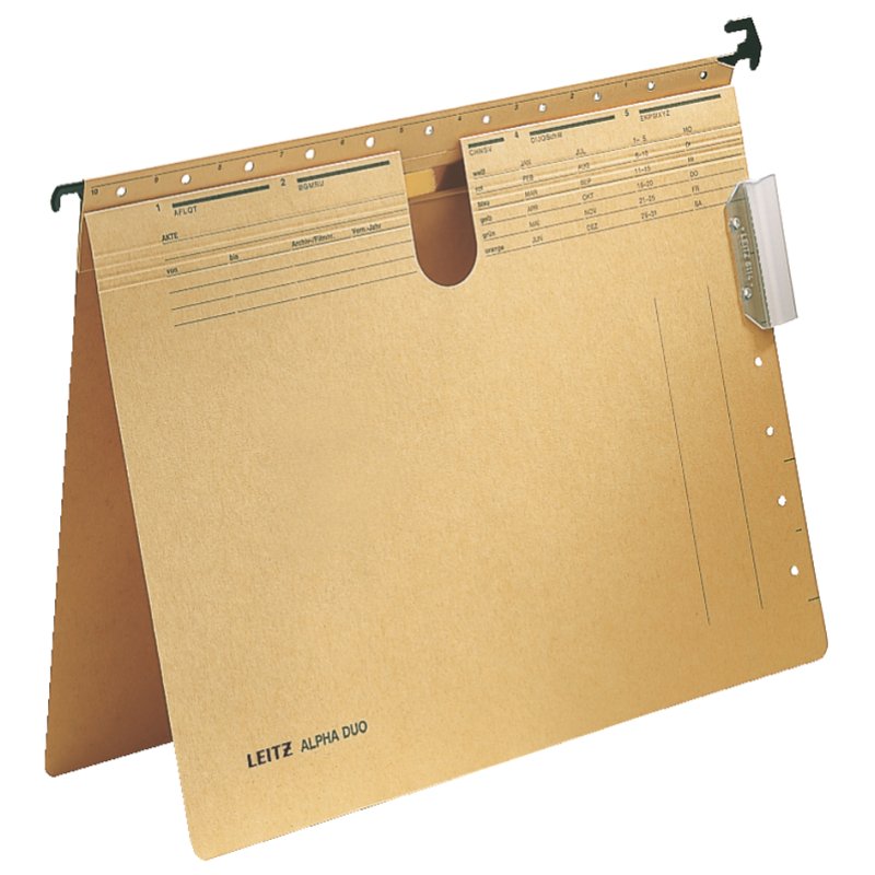 Leitz Alpha Duo hangmappen A4, natronkarton, 50 stuks