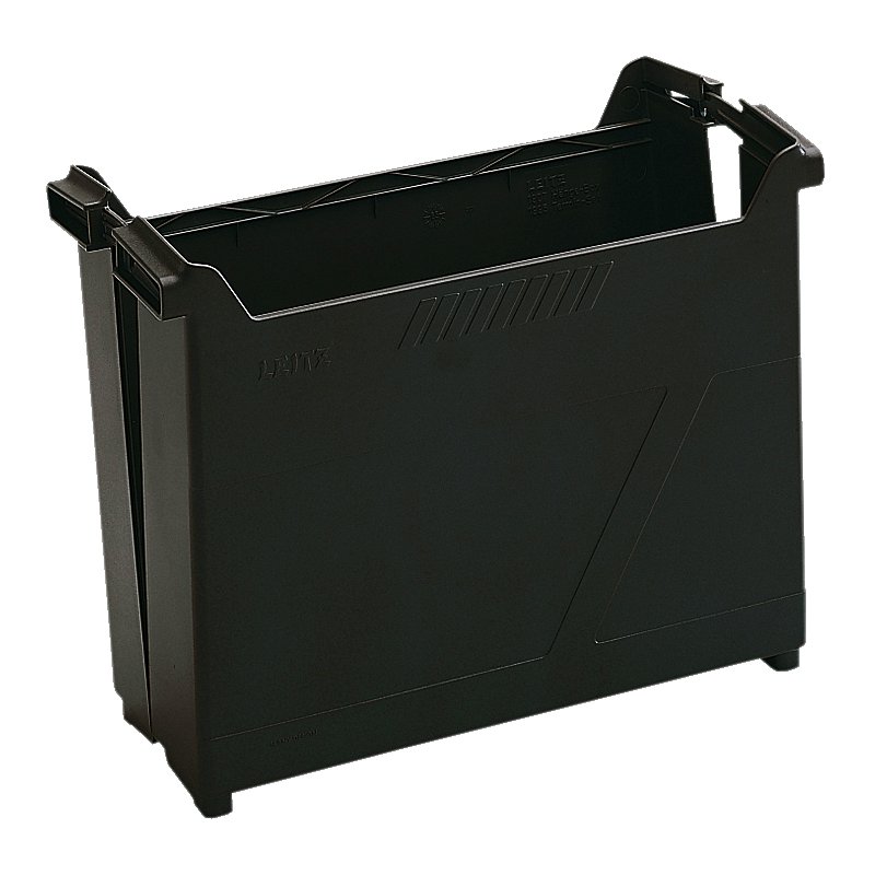 LEITZ ALPHA hangmappenbox, zwart, 345×130×265 mm