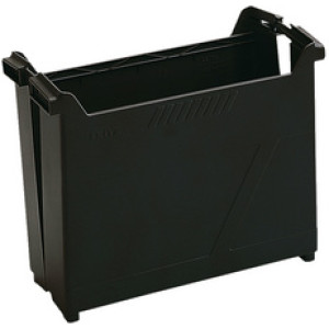 LEITZ ALPHA hangmappenbox, zwart, 345×130×265 mm
